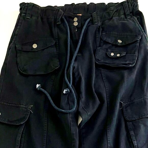 Free People Black Tahiti Cargo Pants - Picture 5 of 13